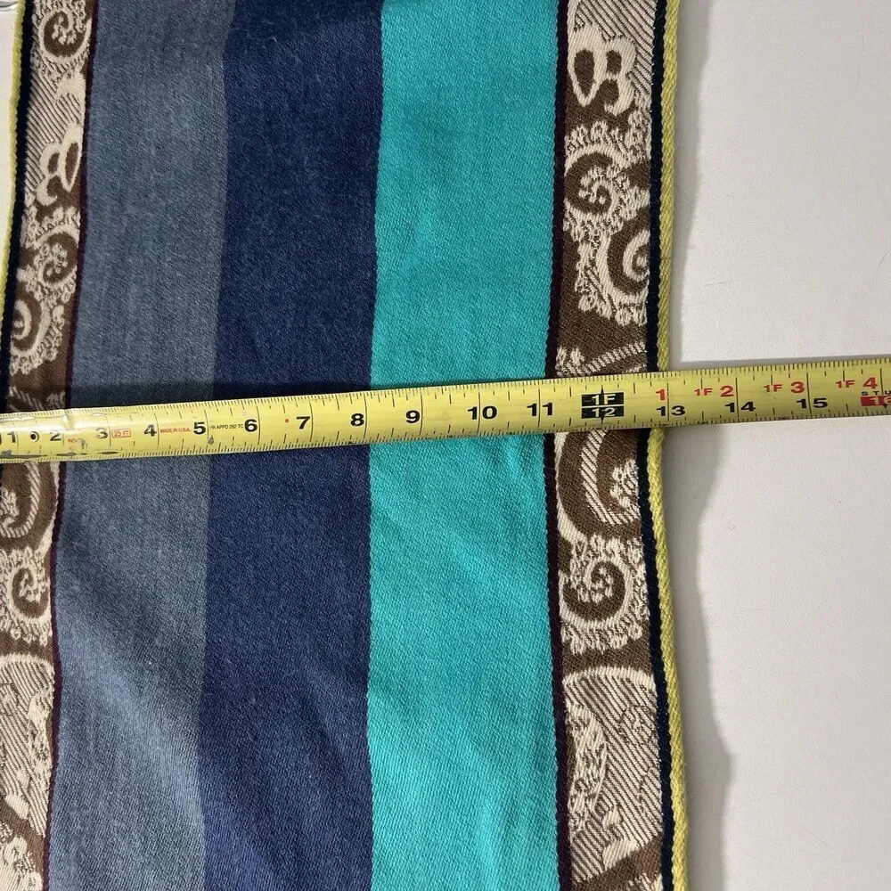 Emilio‎ Pucci Scarf Wool Cashmere Silk Paisley Tapestry Multicolor